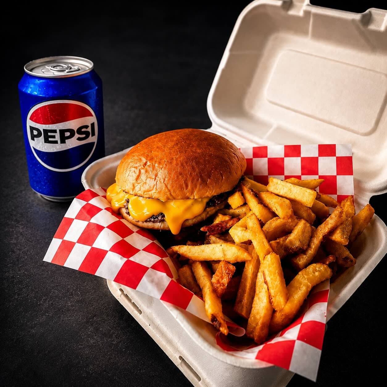 ReLoaded meal deal burger and fries